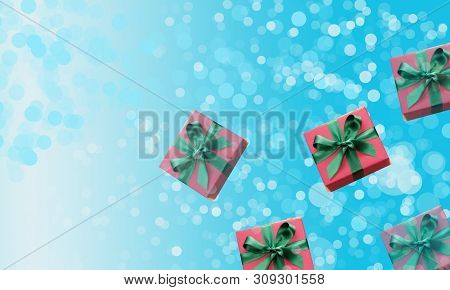 Abstract Celebration Theme,color Bogeh On  Color  Background