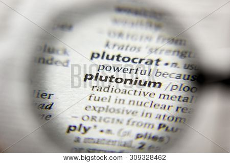 The Word Or Phrase Plutonium In A Dictionary