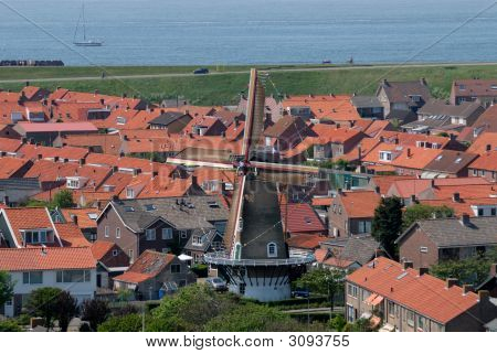 Város Westkapelle, Hollandia