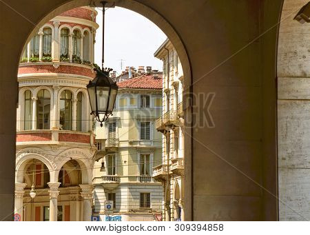 Turin,italy. In The Historic Center, Via Pietro Micca