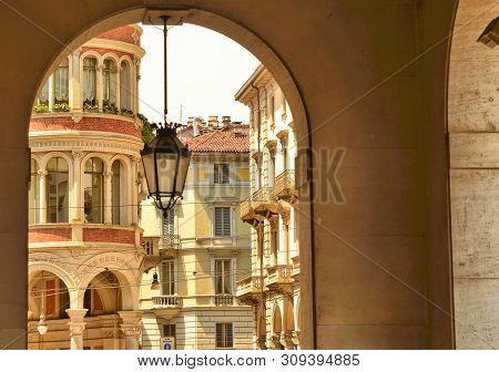 Turin,italy. In The Historic Center, Via Pietro Micca