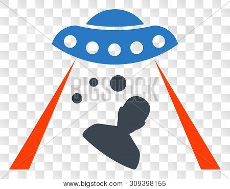 Human Abduction Eps Vector Pictograph. Illustration Contains Flat Human Abduction Iconic Symbol On A