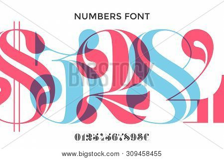 Font Of Numbers In Classical French Didot