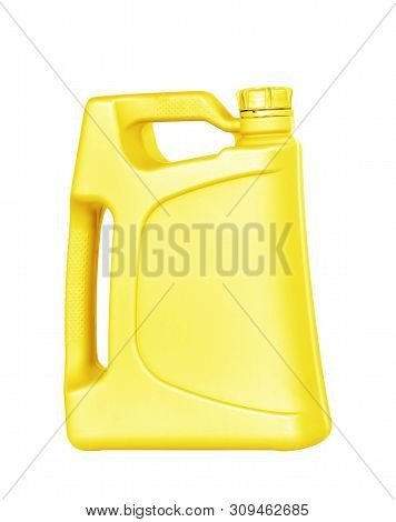 Engine Oil Canister Isolated On White Background