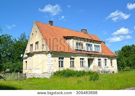 Former House Of The Pastor. Settlement Of Sosnovka, Kaliningrad Region