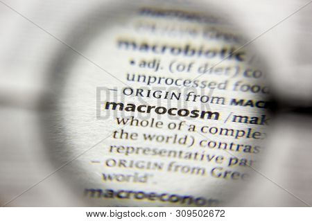 The Word Or Phrase Macrocosm In A Dictionary