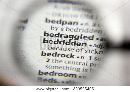 The Word Or Phrase Bedridden In A Dictionary