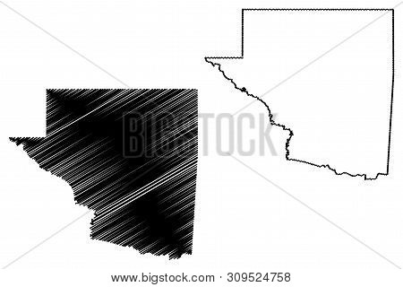 Peten Department (republic Of Guatemala, Departments Of Guatemala) Map Vector Illustration, Scribble