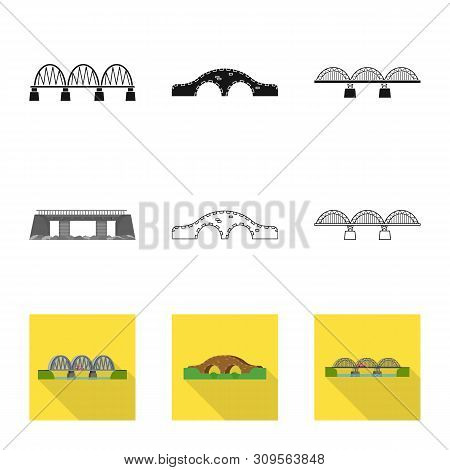 Vector Illustration Of Connection And Design Logo. Collection Of Connection And Side Stock Vector Il