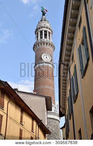 In Palazzolo On The Oglio River The Highest Circular Bell Tower In Italy