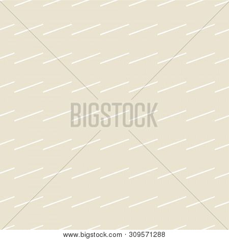 Geometric Seamless Pattern. Two Colors Beige And White. Vector Illustration
