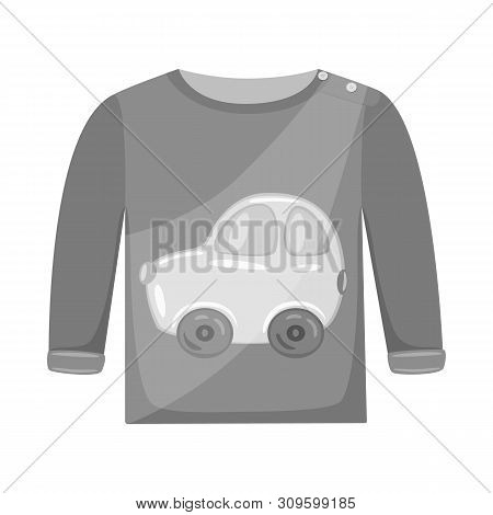 Vector Design Of Raglan And Waistcoat Logo. Collection Of Raglan And Boys Vector Icon For Stock.