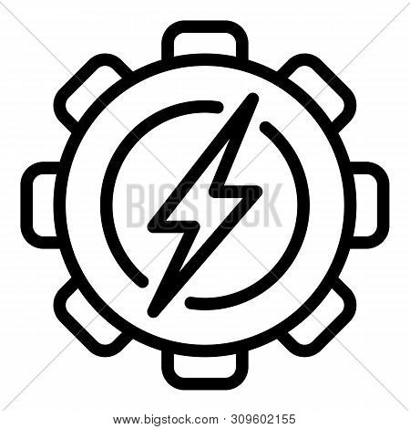 Coal Industrial Energy Icon. Outline Coal Industrial Energy Vector Icon For Web Design Isolated On W
