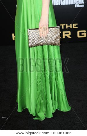 LOS ANGELES, CA - 12 มีนาคม: Jacqueline Emerson ที่โรงของ Lionsgate 'เดอะหิวเกม' ที่ 