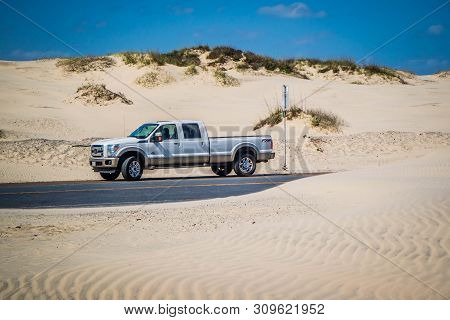 The Famous Off-road Ford Vehicle In South Padre Island, Texas
