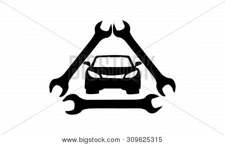 Auto Service Sign Car Repair Logo Design