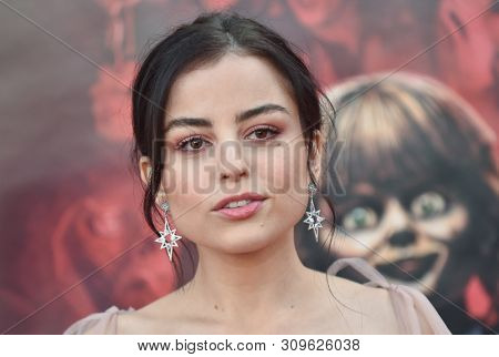 LOS ANGELES - JUN 20:  Katie Sarife arrives to the 'Annabelle Comes Home' World Premiere  on June 20, 2019 in Hollywood, CA