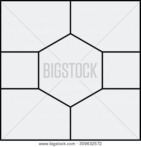 Montage Collage Photo Frame Template. Image Picture Background Montage Poster Design