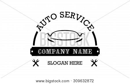 Auto Service Sign Car Repair Logo Design