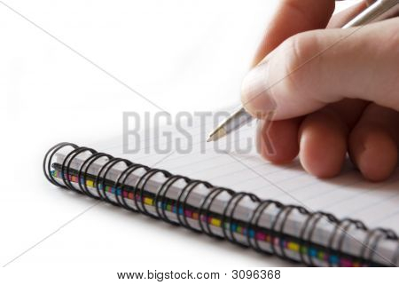 Bloc de notas en blanco