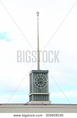 Tower The Finland Station Ploshchad Lenina, St. Petersburg, Russia July 2017