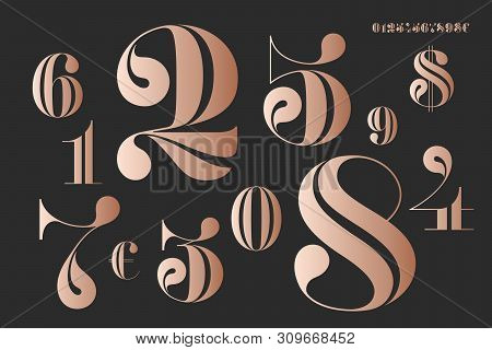 Font Of Numbers In Classical French Didot