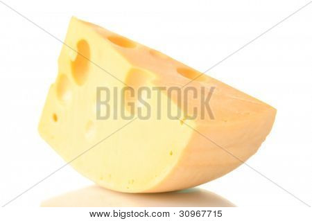 ? heese isolata on white