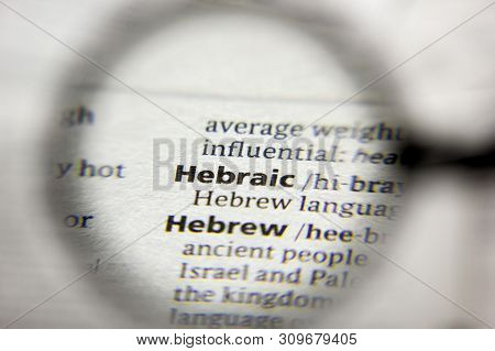 The Word Or Phrase Hebraic In A Dictionary
