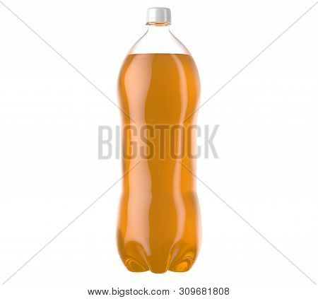 Carbonated Orange Soft Drink Plastic Bottle