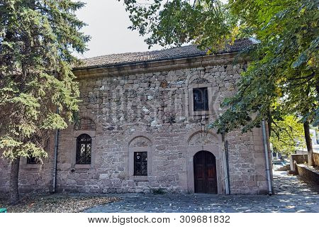 Perushtitsa, Bulgaria - September 4 2016: Church Monument St. Archangel Michael, Perushtitsa, Plovdi