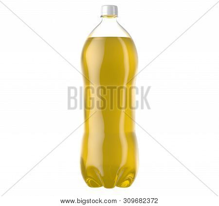 Carbonated Yellow Soft Drink Plastic Bottle
