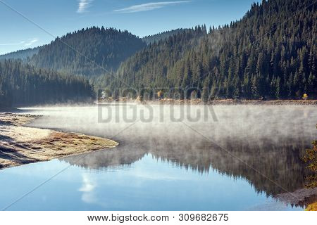 Amazing Autumn Of Golyam Beglik Reservoir, Rhodopes Mountain, Bulgaria