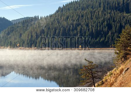 Amazing Autumn Of Golyam Beglik Reservoir, Rhodopes Mountain, Bulgaria