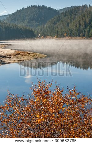 Amazing Autumn Of Golyam Beglik Reservoir, Rhodopes Mountain, Bulgaria
