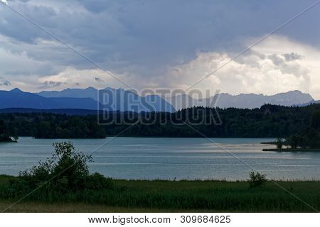 The Ostersee In Bavaria, Southern Germany.