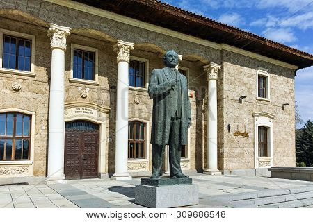 Kovachevtsy, Bulgaria - October 9, 2016: House Museum And Monument Of Communist Leader Georgi Dimitr