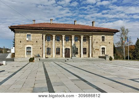 Kovachevtsy, Bulgaria - October 9, 2016: House Museum And Monument Of Communist Leader Georgi Dimitr
