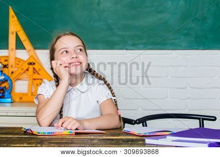 Happy Dreamer. Back To School. Future Success Is Studying. Digital Age With Modern Technology. Small