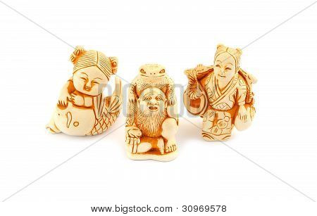 Japansk miniature tal netsuke