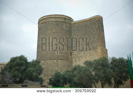 Maiden Tower Was Built In The 12th Century As Part Of The Walled City. Maiden Tower Baku . The Maide