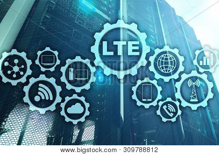 Lte, Wireless Business Internet And Virtual Reality Concept. Information Communication Technology On