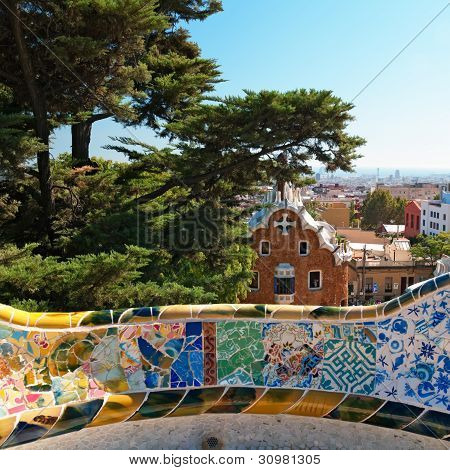 Park GÃ¼ell, Barcelona Spanien