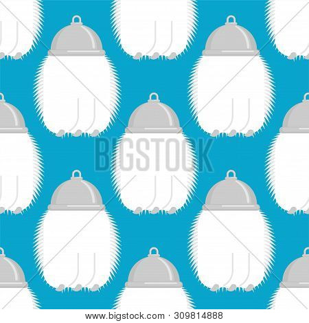 Rabbit Foot Talisman For Good Luck Pattern Seamless. Vector Background