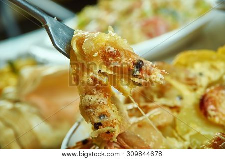 Portuguese Shrimp  Potato Gratin