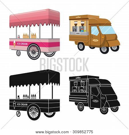 Vector Illustration Of Marketing And Tent Symbol. Collection Of Marketing And Outdoor Vector Icon Fo