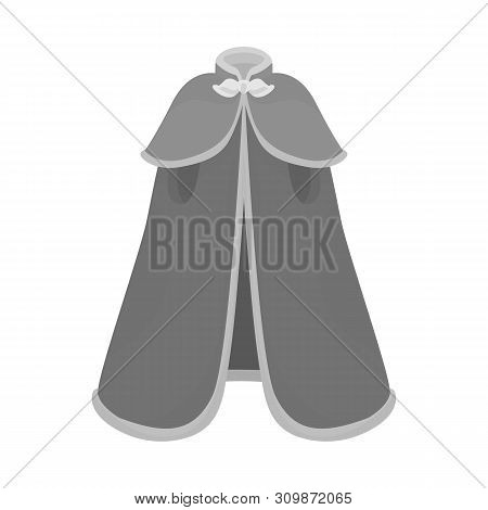 Isolated Object Of Cape And Nobleman Icon. Collection Of Cape And Man Stock Vector Illustration.
