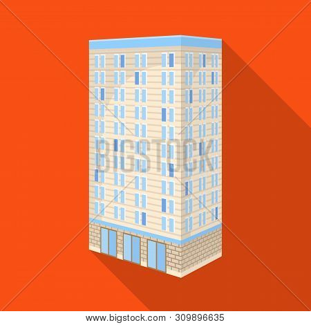 Vector Illustration Of Office And Skyscraper Symbol. Set Of Office And Company Stock Symbol For Web.