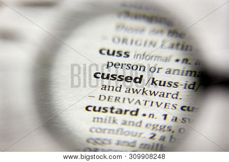 The Word Or Phrase Cussed In A Dictionary
