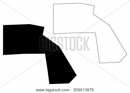 Middle Juba Region (federal Republic Of Somalia, Horn Of Africa) Map Vector Illustration, Scribble S