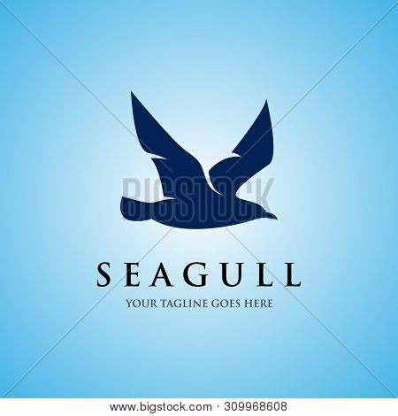 Seagull Logo Icon Designs Vector, Bird Sea